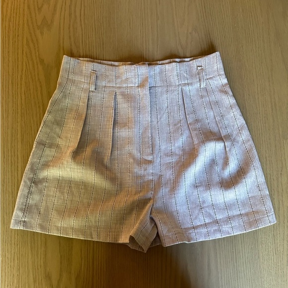 Nasty Gal Linen Blend Tailored Shorts - Picture 1 of 3